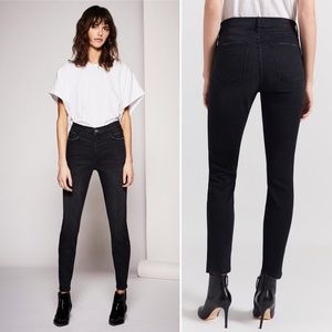 ✨NWT✨ CURRENT/ELLIOTT The High Waist Stiletto Skinny Jean 1 Year Worn Black 26